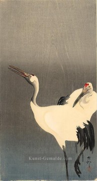  ohara - Zwei weiße Kraniche Ohara Koson Shin Hanga